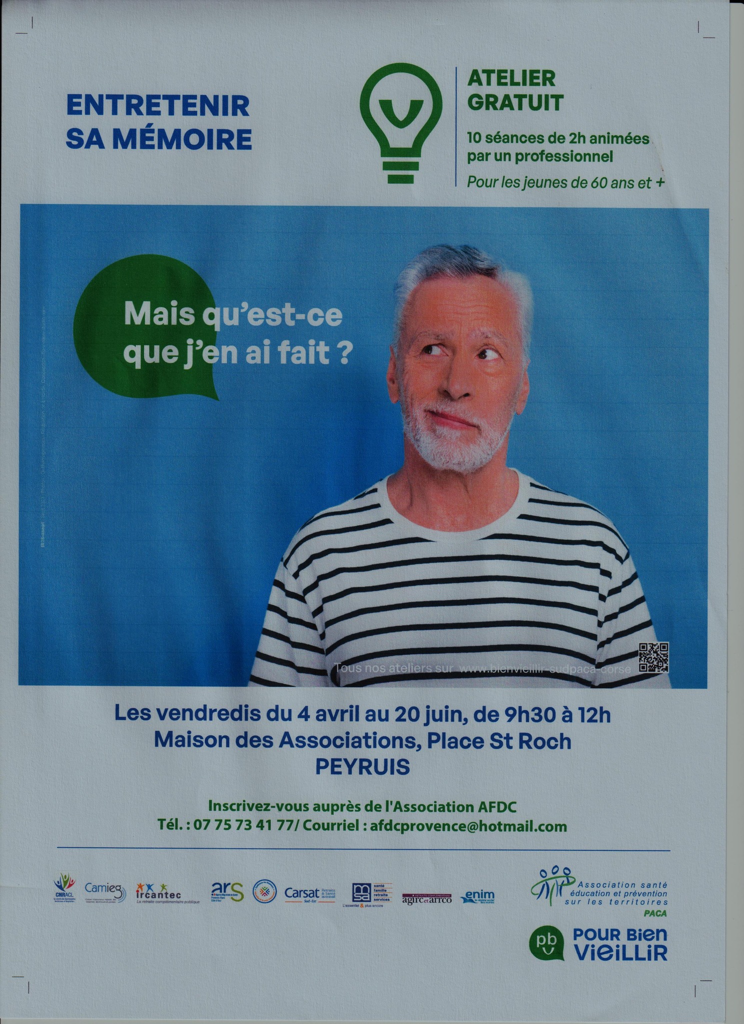 ATELIER ENTRETENIR SA MEMOIRE