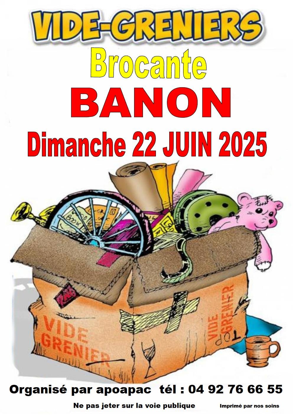 Brocante vide grenier banon