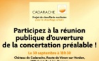 Projet de chaufferie nucléaire au CEA Cadarache - Réunion publique d'ouverture de la concertation