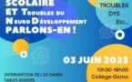 FORUM Parcours scolaires et troubles du neuro-développement  PARLONS-EN !  FORUM Parcours scolaires et troubles du neuro-développement  PARLONS-EN !