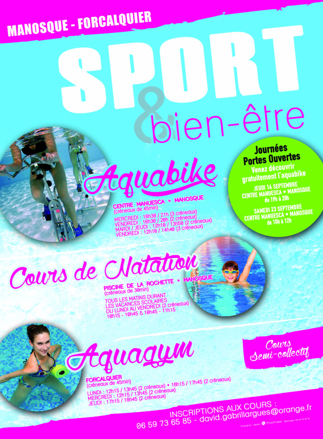 Découvrez l'aquabike avec Sport et Bien-Être