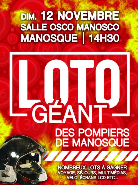 LOTO des Pompiers de Manosque LOTO des Pompiers de Manosque