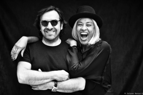 André Manoukian et Malia à Manosque André Manoukian et Malia à Manosque