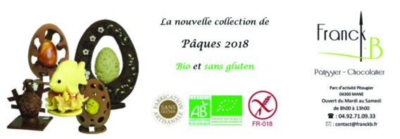 Du chocolat bio et sans gluten à Mane Du chocolat bio et sans gluten à Mane