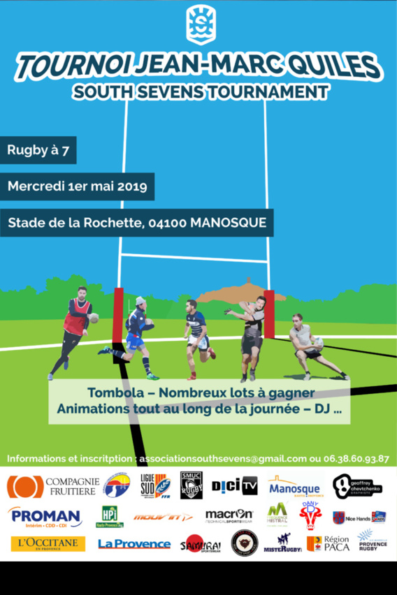 Un tournoi de rugby à 7 ce mercredi 1er Mai à Manosque