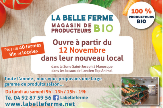 LA BELLE FERME 100 % BIO ET LOCAL