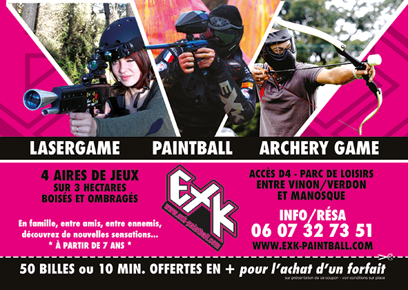 Paint-Ball // Laser Game en plein air chez EXK Paintball