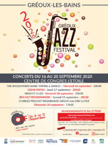 Amateurs de Jazz : le 6eme Gréoux Jazz Festival, ça commence demain ! Amateurs de Jazz : le 6eme Gréoux Jazz Festival, ça commence demain !