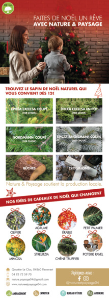 Egayez vos fĂȘtes avec les sapins de chez Nature & Paysage đ Egayez vos fĂȘtes avec les sapins de chez Nature & Paysage đ