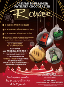 [Noël] Les boulangeries rouger subliment vos fêtes de fin d’année !