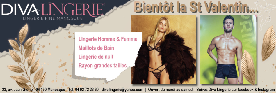 [Commerce] Diva Lingerie des dessous exigeants à Manosque !