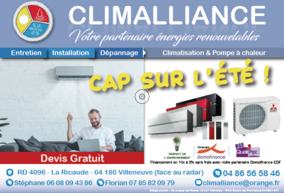 On se prépare aux fortes chaleurs et on anticipe l'hiver avec Climalliance