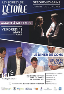 Les soirées de l’étoile sont de retour en mars avec 2 spectacles a ne pas rater 🎭