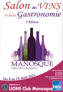 3EME ÉDITION DU SALON DES VINS ET DE LA GASTRONOMIE DU 8 AU 10 AVRIL  🥦🥩🍾