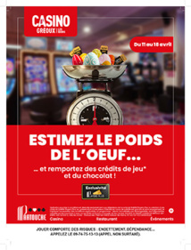 Casino Partouche :  Des crédits de jeu et du chocolat du 11 au 18 avril ! Casino Partouche :  Des crédits de jeu et du chocolat du 11 au 18 avril !