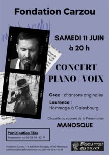 LES RENDEZ-VOUS CULTURELS DE LA FONDATION CARZOU POUR JUIN LES RENDEZ-VOUS CULTURELS DE LA FONDATION CARZOU POUR JUIN