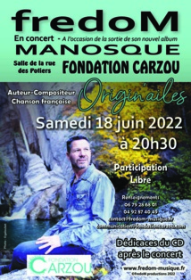 LES RENDEZ-VOUS CULTURELS DE LA FONDATION CARZOU POUR JUIN LES RENDEZ-VOUS CULTURELS DE LA FONDATION CARZOU POUR JUIN