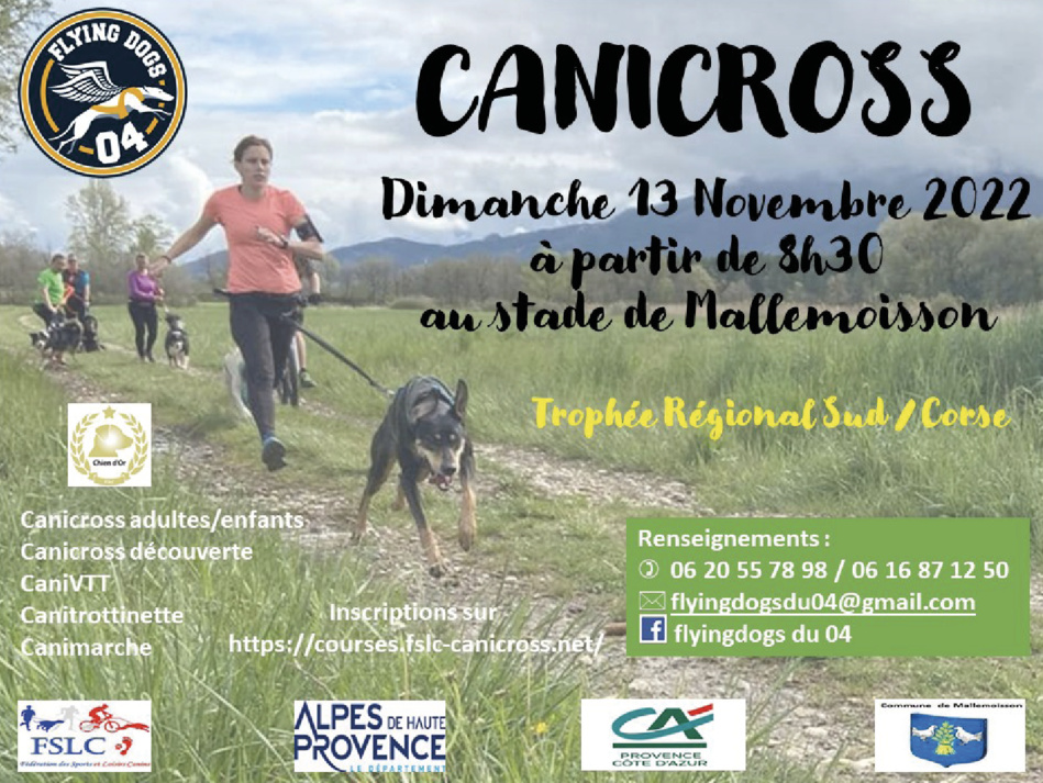 DIMANCHE 13 NOVEMBRE : TROPHÉE RÉGIONAL DE CANICROSS À MALLEMOISSON