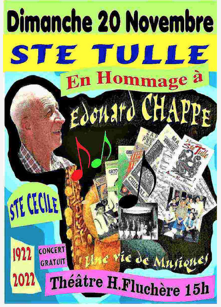 L'HARMONIE MUNICIPALE DE SAINTE-TULLE REND HOMMAGE À EDOUARD CHAPPE LE 20 NOVEMBRE