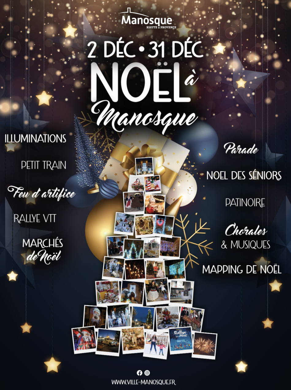 LA MAGIE DE NOËL S'INVITE À MANOSQUE TOUT LE MOIS DE DÉCEMBRE
