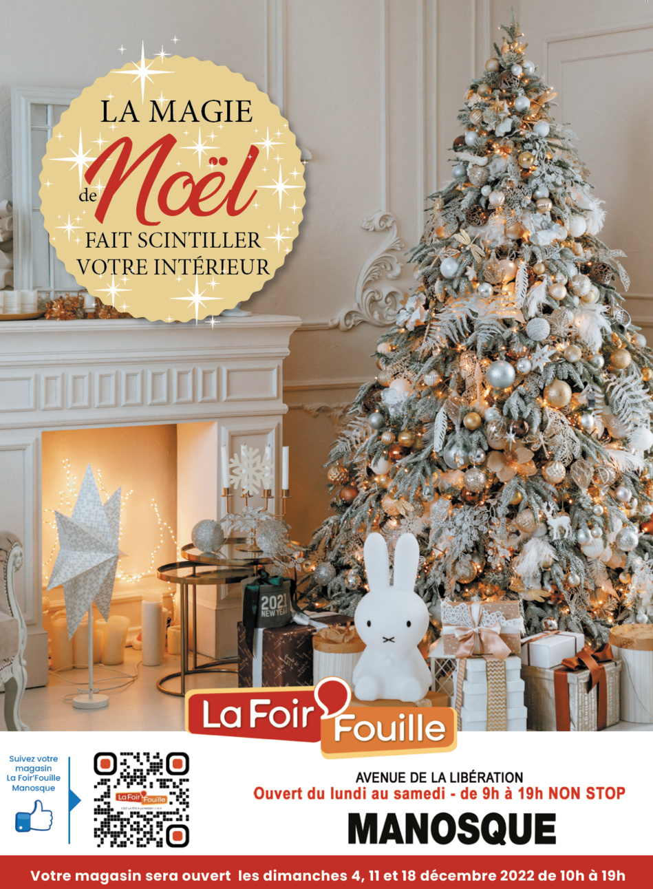 LA FOIR' FOUILLE MANOSQUE SUBLIME LES FÊTES DE FIN D'ANNÉE !