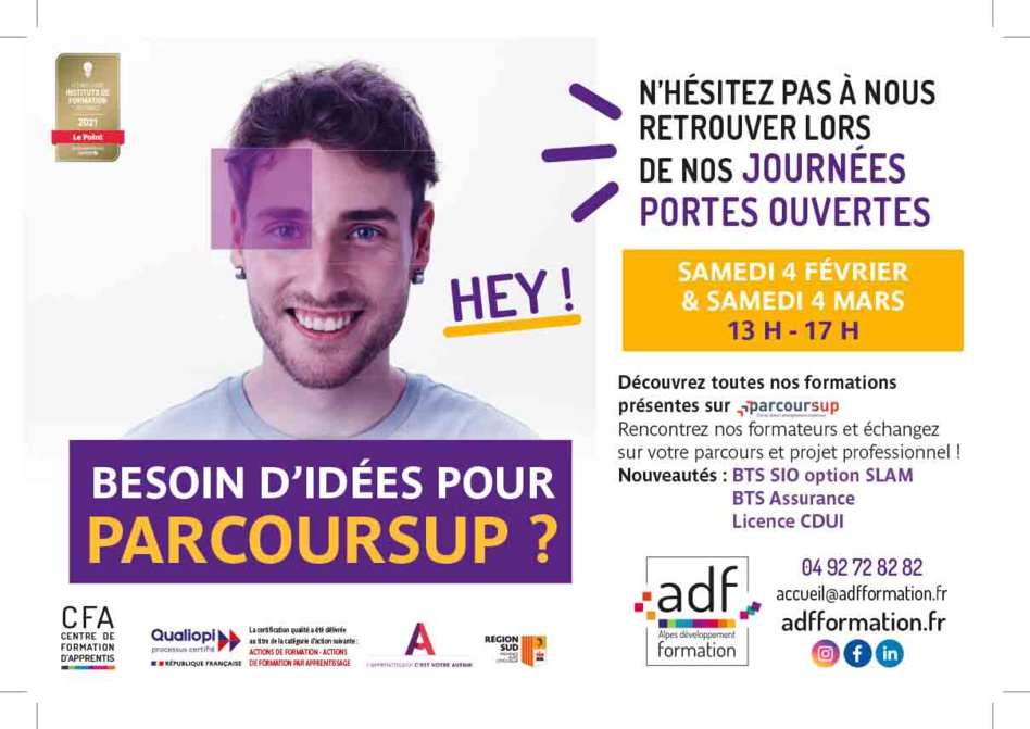 L’alternance chez ADF Alpes Développement Formation L’alternance chez ADF Alpes Développement Formation