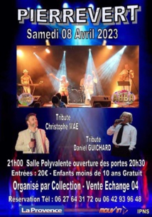 LES SOSIES SONT DE RETOUR à PIERREVERT ET À SAINTE TULLE en avril et en mai ! LES SOSIES SONT DE RETOUR à PIERREVERT ET À SAINTE TULLE en avril et en mai !