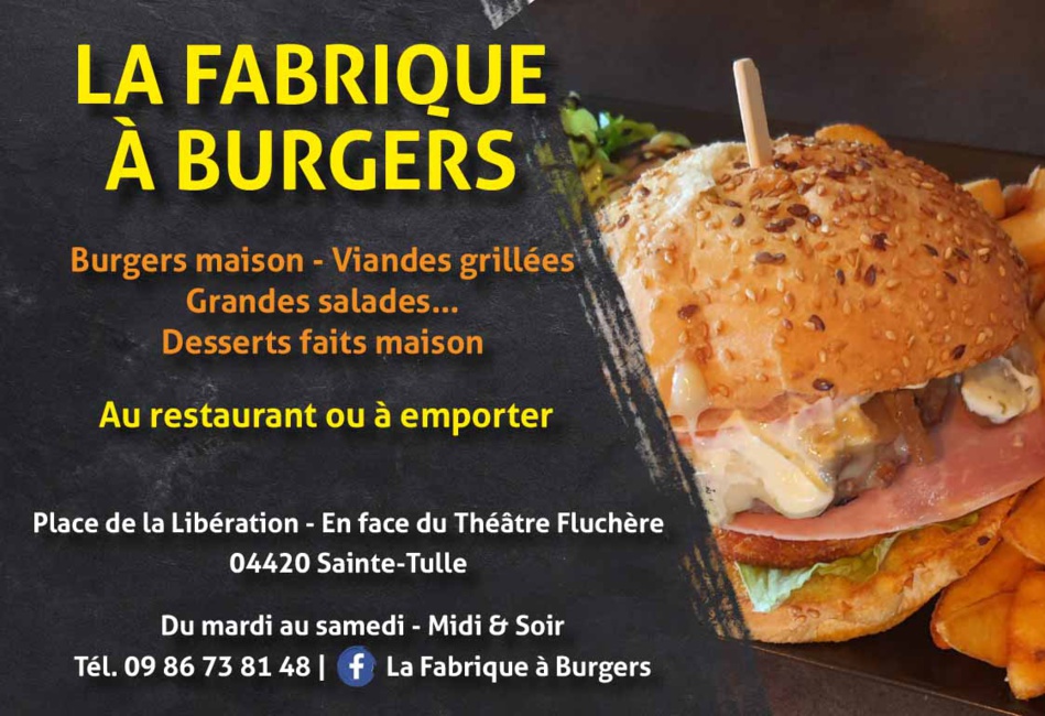 La fabrique à burger : le rendez-vous gourmand de Sainte-Tulle ! La fabrique à burger : le rendez-vous gourmand de Sainte-Tulle !