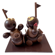 Du chocolat artisanal pour Pâques à la chocolaterie Joël Vilcoq à Manosque