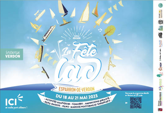 La Fête du lac d’Esparron du Verdon 3éme édition du 18 au 21 mai 2023 La Fête du lac d’Esparron du Verdon 3éme édition du 18 au 21 mai 2023