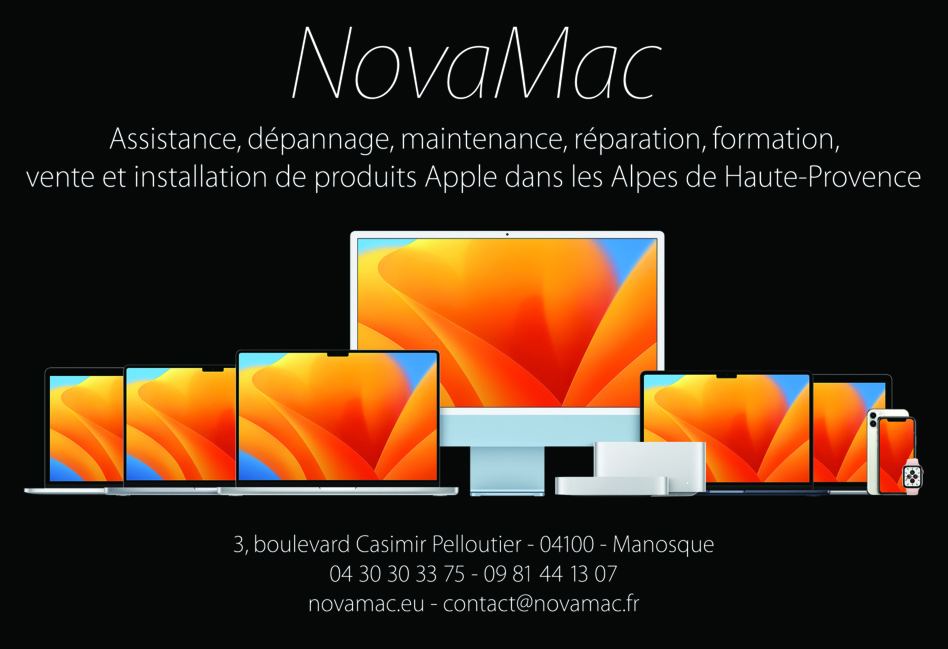 NovaMac  spécialiste Apple à Manosque...