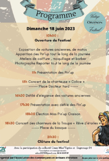 ORAISON : le 1er Vintage Festival se déroulera  le dimanche 18 juin 2023