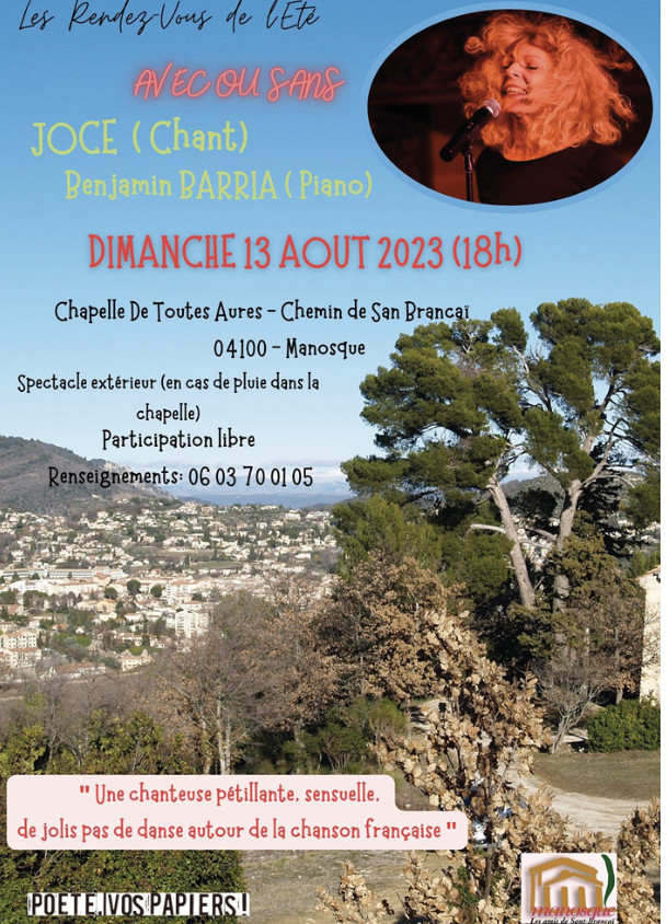 TROIS CONCERTS à NE PAS MANQUER CET ÉTÉ  à MANOSQUE !