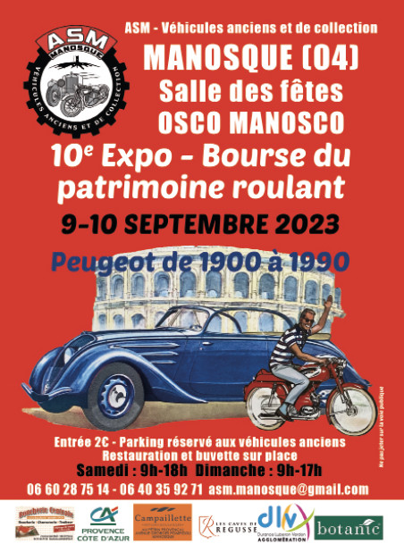 10e expo-bourse du patrimoine roulant les 9 & 10 septembre