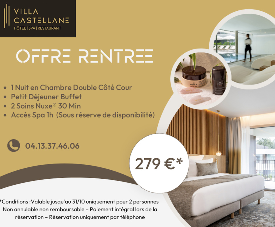 Découvrez l'Oasis de Sérénité au Spa Nuxe® de l'Hôtel Villa Castellane