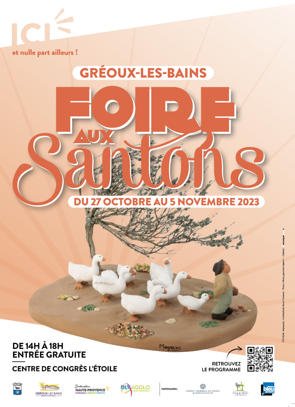 29 e Foire aux Santons de Gréoux-les-Bains  du 27 octobre au 5 novembre