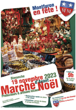 RENDEZ-VOUS POUR LE MARCHÉ D’AVANT NOËL A MONTFURON LE DIMANCHE 19 NOVEMBRE 2023