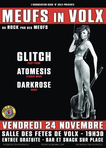 Meufs in Volx, le concert de rock par des meufs le 24 novembre à Volx !