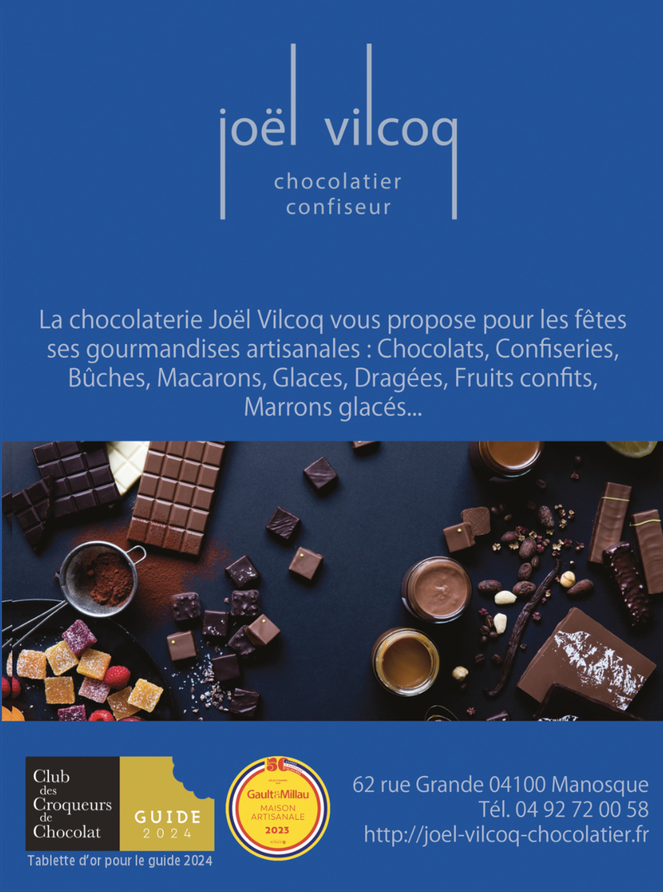 La gourmandise s’invite pour les fêtes de fin d’année dans votre chocolaterie Joël Vilcoq