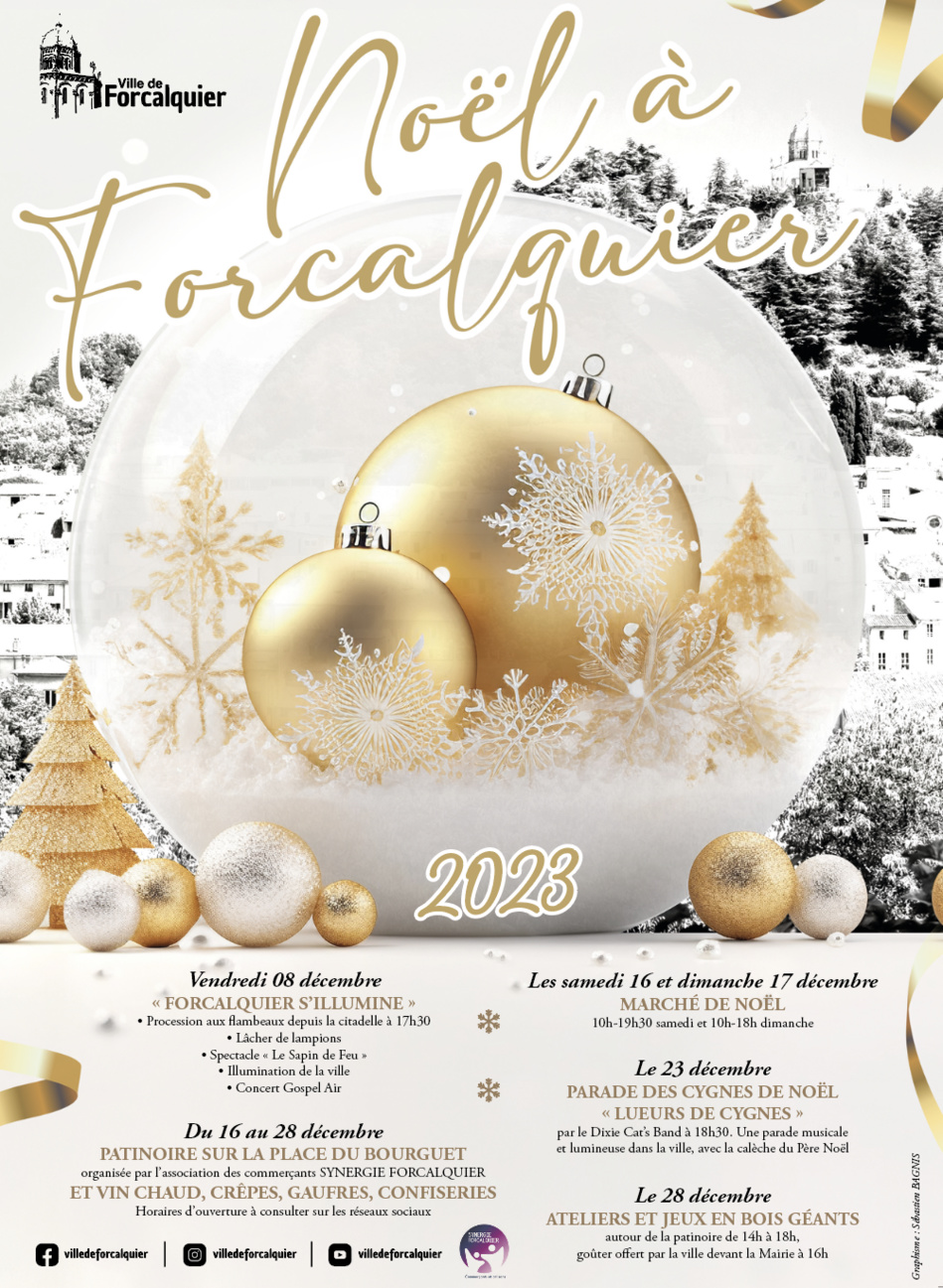 La magie de Noël s’empare de la ville de Forcalquier du 8 au 28 décembre 2023