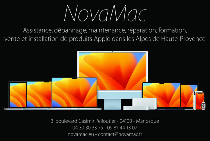 NovaMac  spécialiste Apple à Manosque... NovaMac  spécialiste Apple à Manosque...