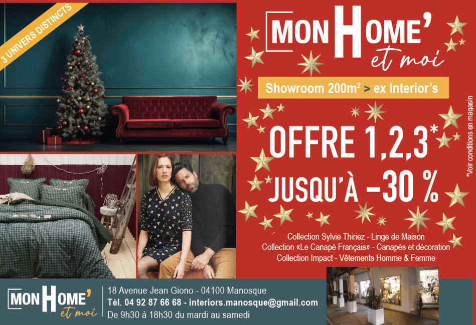 MON HOME' ET MOI 3 UNIVERS SUR UN SHOWROOM DE 200M2