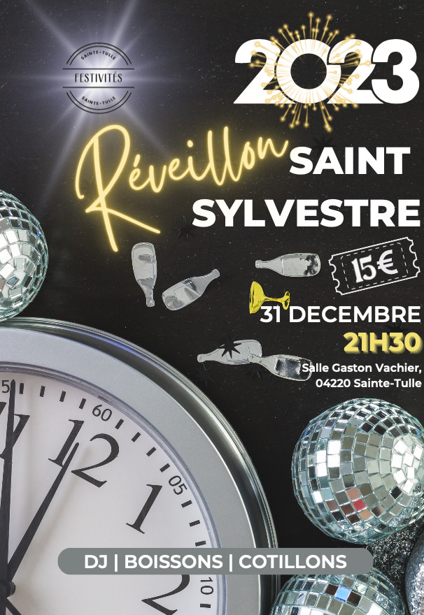 Préparez la fin de l’année et fêtez la nouvelle année avec Sainte-Tulle festivités !