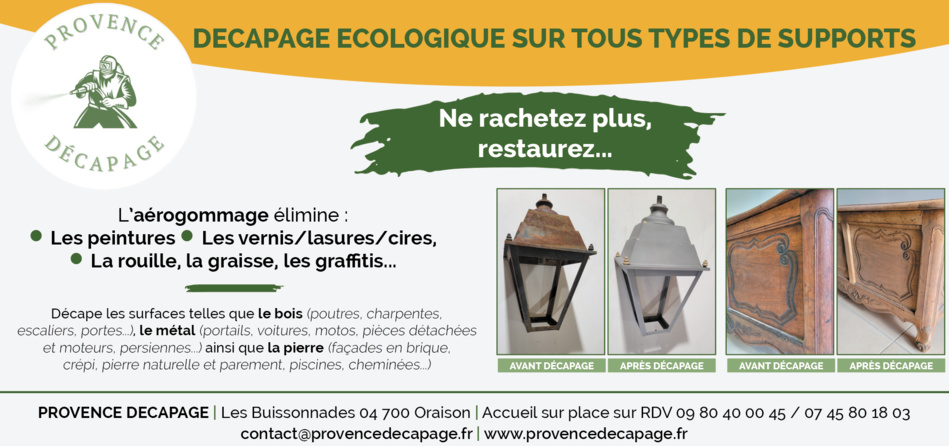 PROVENCE DÉCAPAGE : NE RACHETEZ PLUS…RESTAUREZ!