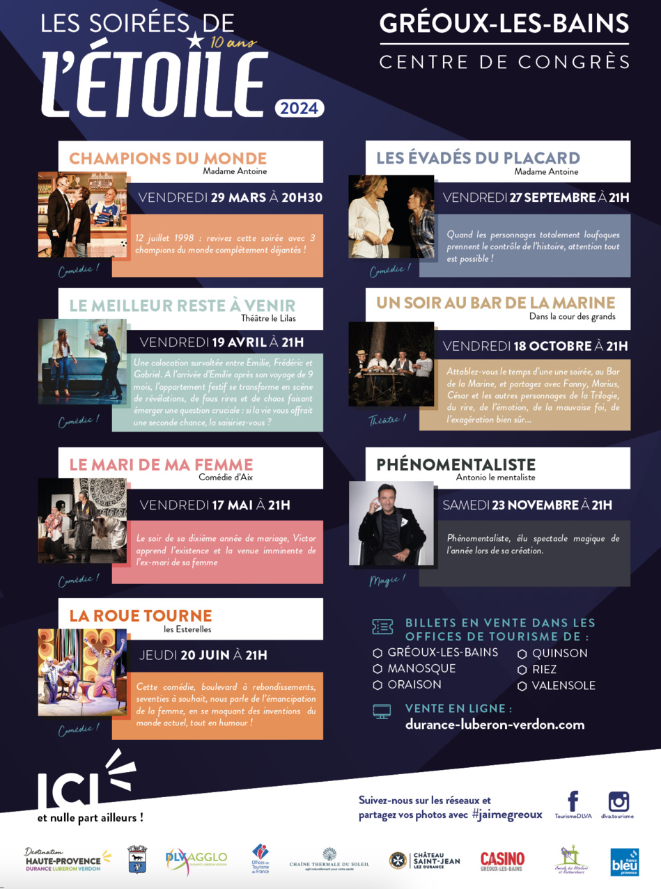 Les soirées de l'Étoile soufflent en 2024 ses 10 bougies ! Les soirées de l'Étoile soufflent en 2024 ses 10 bougies !