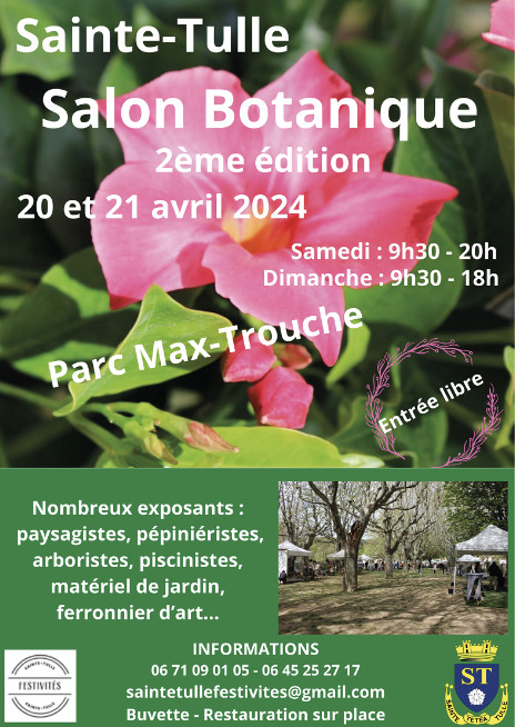 Salon Botanique 2è edition les 20 et 21 avril 2024