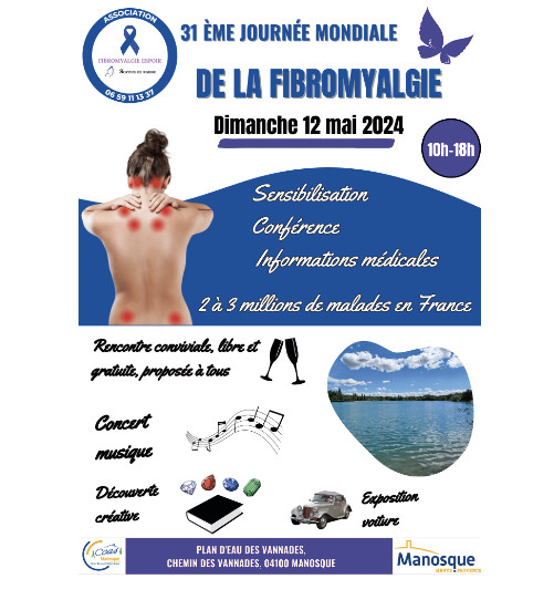 Fibromyalgie Espoir, se mobilise le dimanche  12 mai 2024 aux Vannades