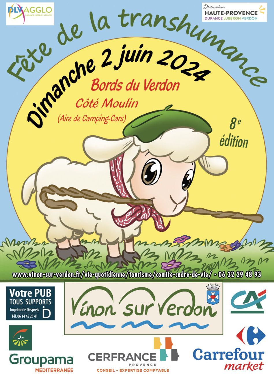 LA TRANSHUMANCE EN FÊTE À VINON SUR VERDON LE 2 JUIN 2024 LA TRANSHUMANCE EN FÊTE À VINON SUR VERDON LE 2 JUIN 2024