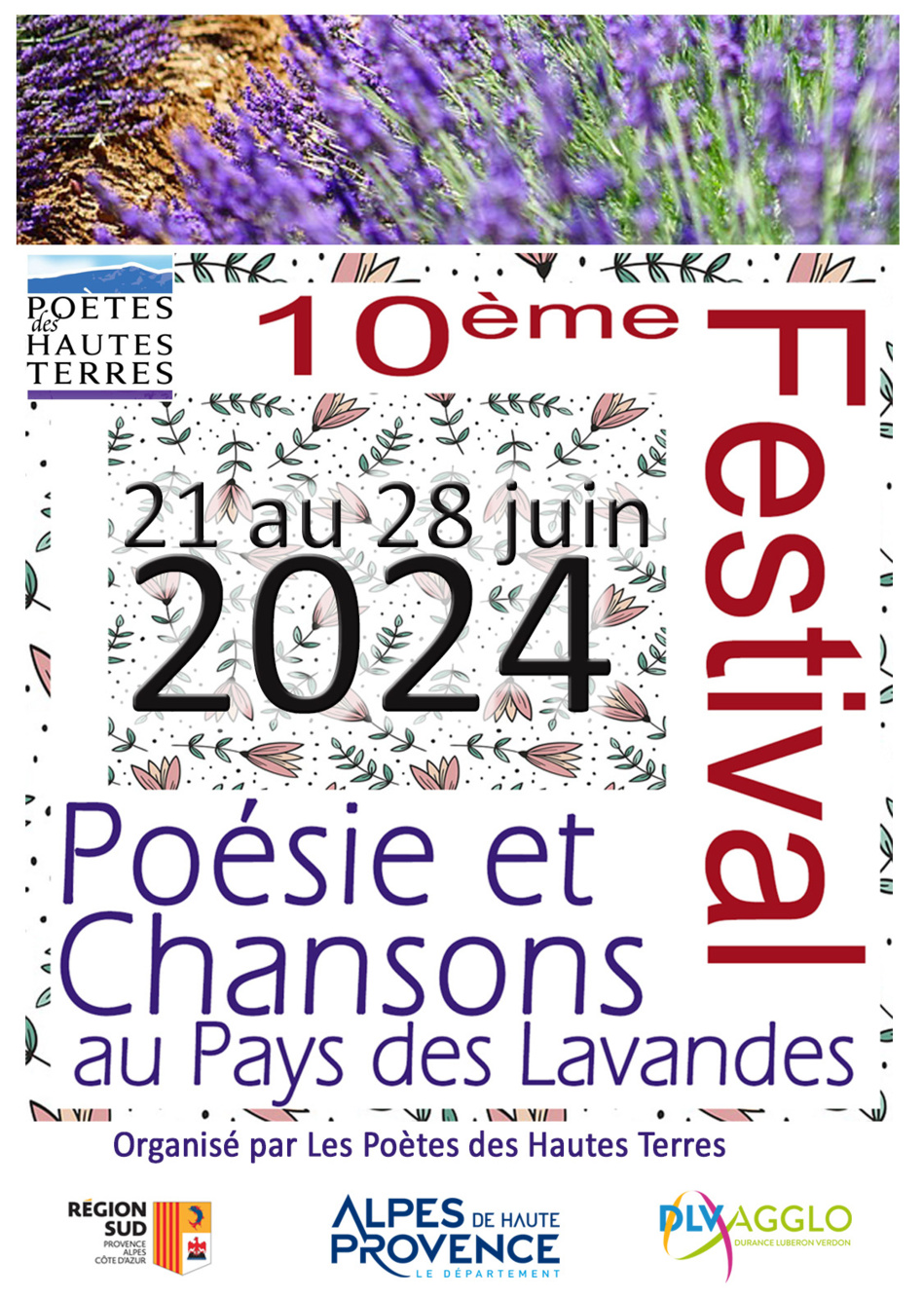 Festival poésie et chansons, au pays des lavandes, 10e édition du 21 au 28 juin 2024 Festival poésie et chansons, au pays des lavandes, 10e édition du 21 au 28 juin 2024