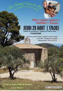 Chapelle Toutes Aures, 4 concerts estivaux à ne pas manquer en juillet et août...
